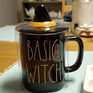 Rae dunn basic witch mug with topper